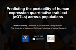 Predicting the portability of human expression quantitative trait loci (eQTLs) across populations